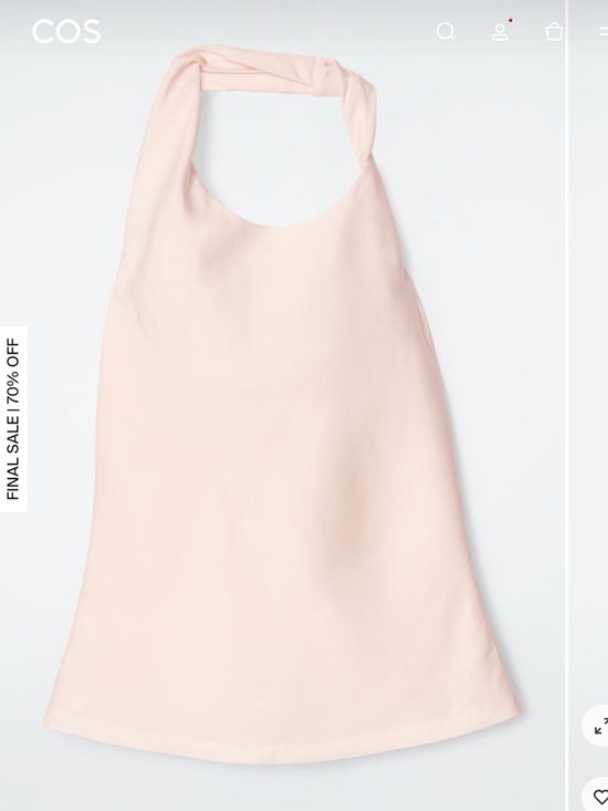 COS Dresses & Skirts - Twist-Detail Linen-Blend Skirt in Blush Pink